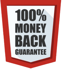 We offer a 100% money back guarantee if our clients aren't happy